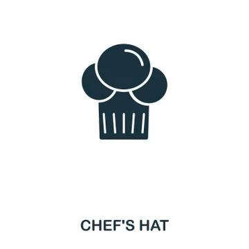 Chef Hat icon. Mobile apps, printing and more usage. Simple element sing Stock Illustration