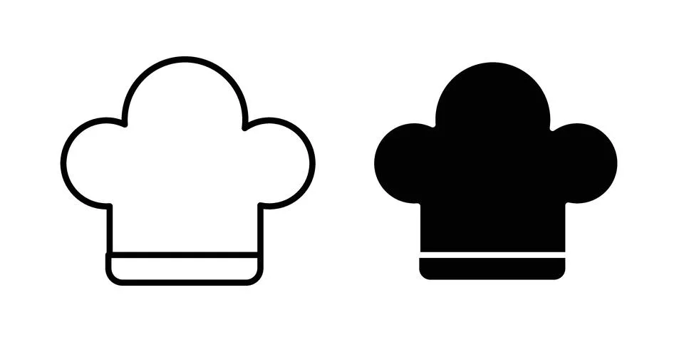 Chef hat icon vector design illustrations Stock Illustration