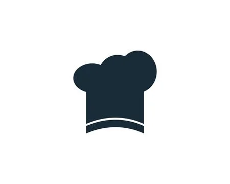 Chef Hat Icon Vector Logo Template Illustration Design Stock Illustration
