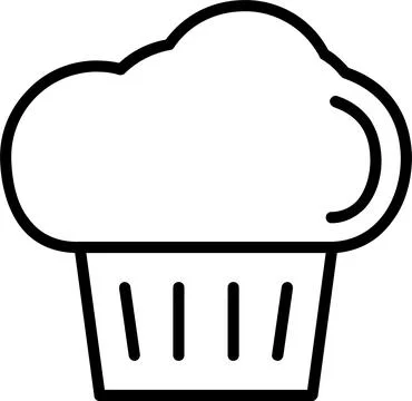 Chef Hat Line Icon Design Stock Illustration