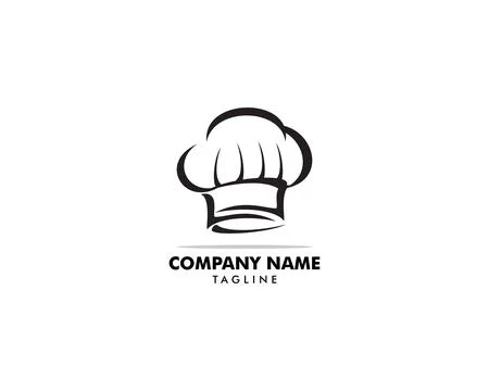 Chef Hat Logo Design Template Stock Illustration