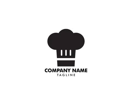 Chef Hat Logo Design Template Stock Illustration