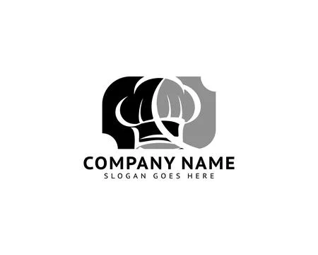 Chef Hat Logo Design Template Stock Illustration