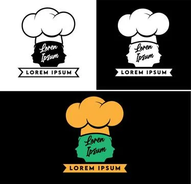 Chef hat logo design. vector illustration イラスト素材