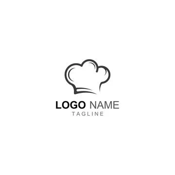 Chef hat logo for restaurant, cafe and online food delivery. Logo with vect.. イラスト素材