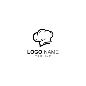Chef hat logo for restaurant, cafe and online food delivery. Logo with vect.. イラスト素材