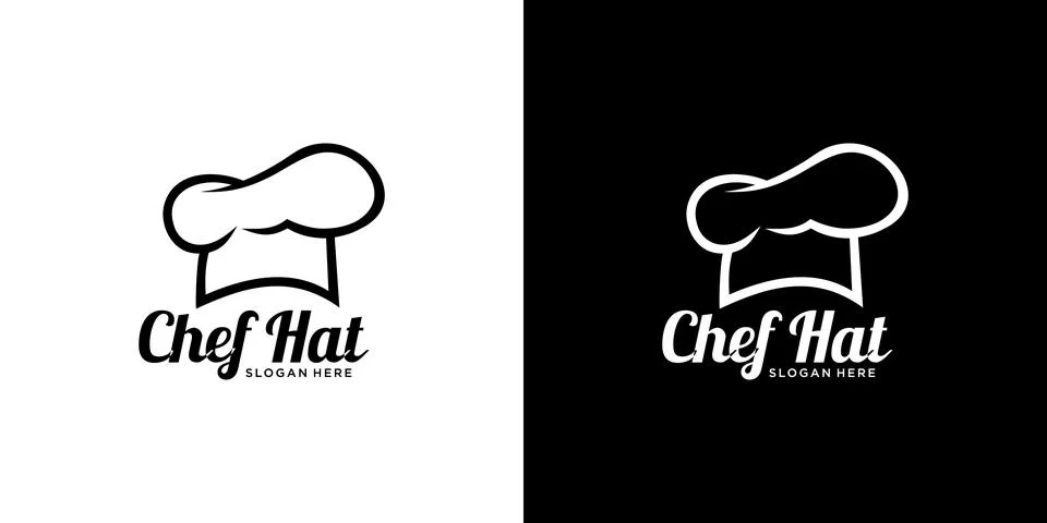 Chef Hat Logo Template vector Stock Illustration