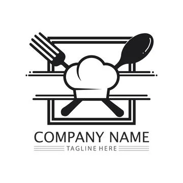 Chef hat logo vector design template Stock Illustration