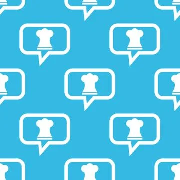Chef hat message pattern Stock Illustration