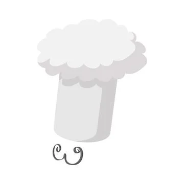 Chef hat with a mustache icon Stock Illustration