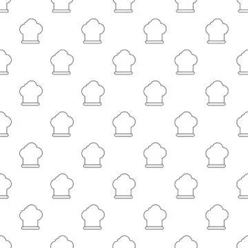 Chef hat pattern seamless 스톡 일러스트
