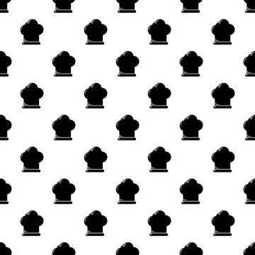 Chef hat pattern vector seamless Stock Illustration