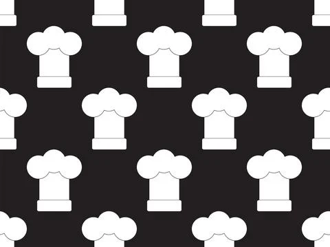 Chef Hat Seamless Stock Illustration