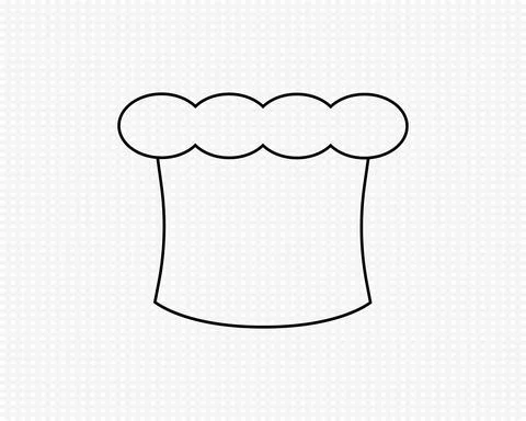 Chef hat on transparent background.  Illustrazione stock