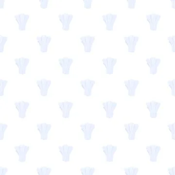 Chef hat uniform cooking seamless repeating pattern Ilustração Stock