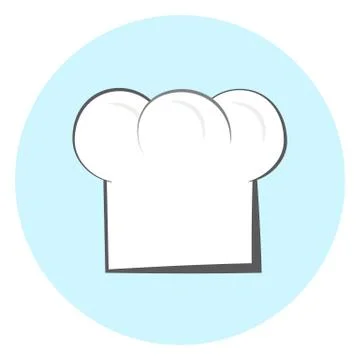 Chef hat vector icon Illustrazione stock