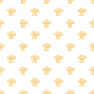 Chef hats forming seamless culinary cooking pattern Stock Illustration