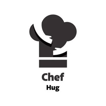 Chef Hug Logo Stock Illustration