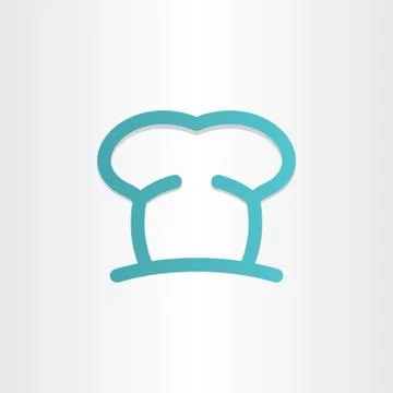 Chef icon cooking hat Stock Illustration