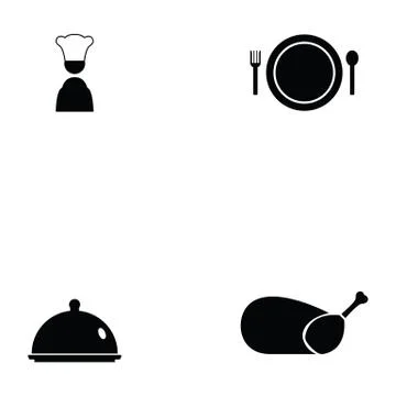 Chef icon set Stock Illustration