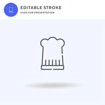 Chef icon vector, filled flat sign, solid pictogram isolated on white, logo Stock Illustration