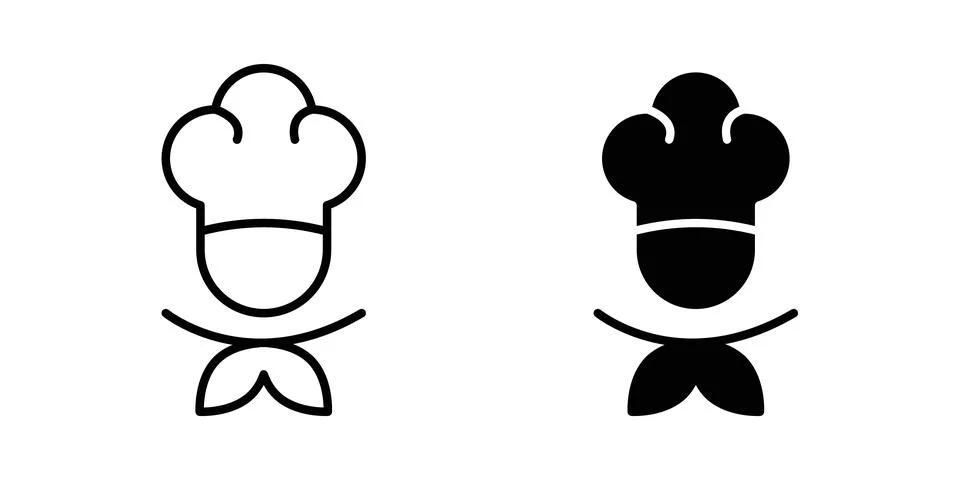 Chef icon vector, symbol, logo illustrations Stock Illustration