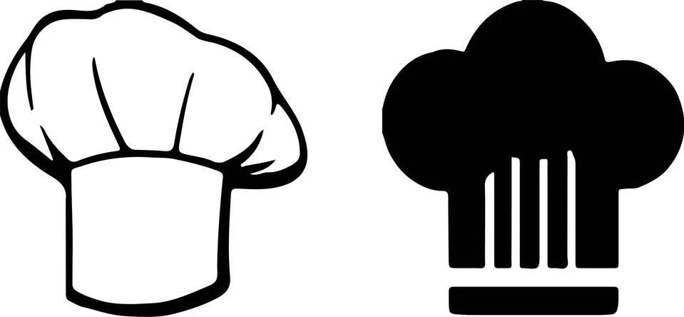 Chef icon on white background Stock Illustration