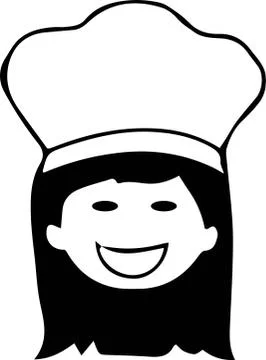 Chef icon on white background Stock Illustration
