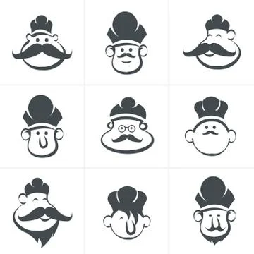 Chef  icons Stock Illustration