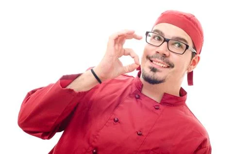 Chef isolated on white Stock Photos