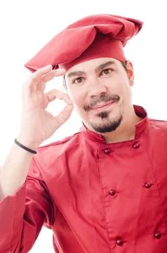 Chef isolated on white Stock-Fotos
