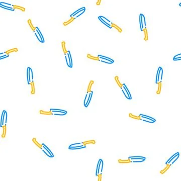Chef kitchen knife vector seamless pattern 스톡 일러스트