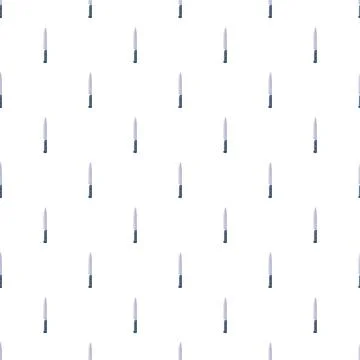 Chef knife flat illustration creating seamless pattern 스톡 일러스트