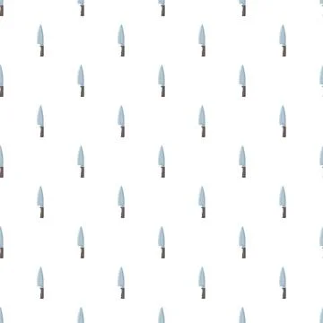 Chef knife pattern creating cooking and kitchen background Stock Illustration