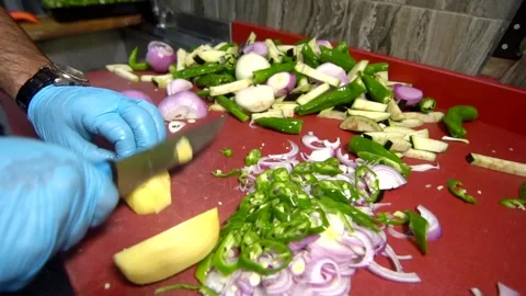 Chef knife sounds Stock Footage 137946676