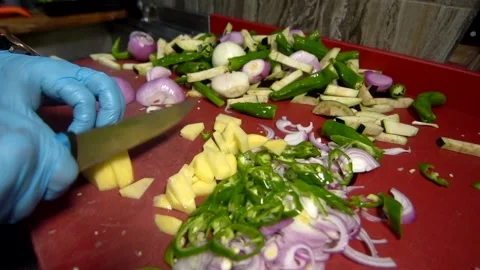 Chef knife sounds Stock Footage 137948364