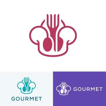 Chef Line Icon or Logo Ilustração Stock