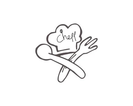 Chef logo classical cook catering vector design Stock Illustration