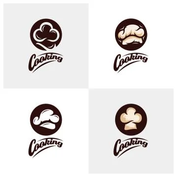 Chef logo Design Vector. Cooking logo template. Bakery logo template. Chef Ha Stock Illustration