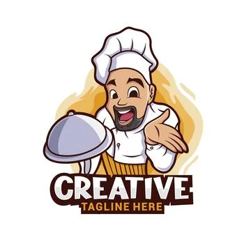 Chef Logo Vector Design Template 2 Stock Illustration