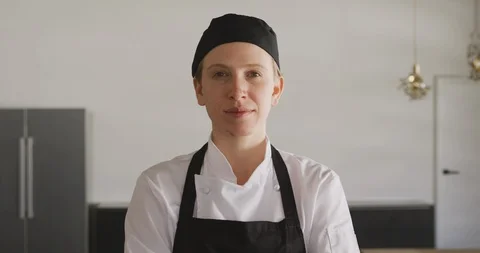 Chef looking at the camera Stock Footage 124703935