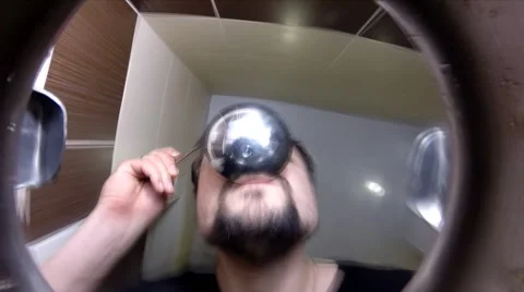 Chef Looking to Soup, View from Pan Stock Footage 48624880