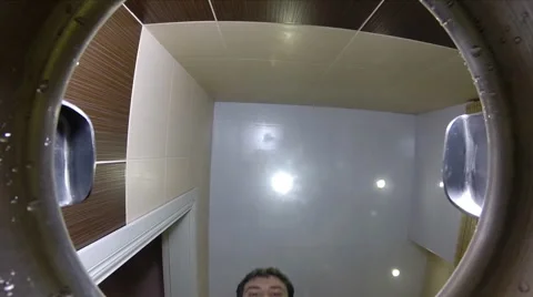 Chef Looking to Soup, View from Pan, Slowmotions Stock Footage 48624935