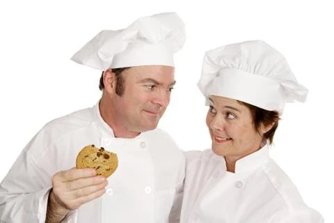 Chef Loves Cookie Stock Photos