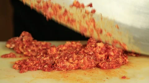 Chef is make a  turkish kebab in kitchen Stock Footage 65481691