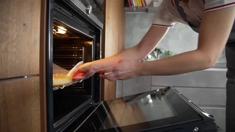 Chef makes pie with salmon fried vegetables and fish pie Stock Footage 143778666