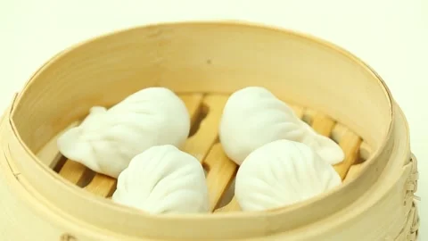 Chef makes steamed dumplings (5) Stock Footage 202168456