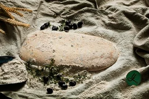 Chef is making bread Stock Photos