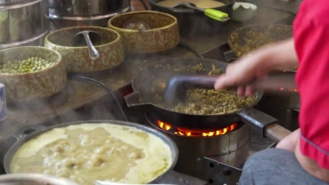 A chef is making Camellia oleifera, a specialty dish of Guilin, Guangxi, China Stock Footage 217420116