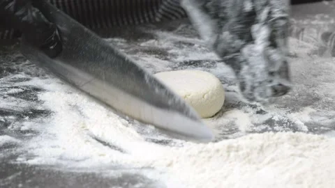 Chef making cottage cheese pancakes. Stock Footage 170321833